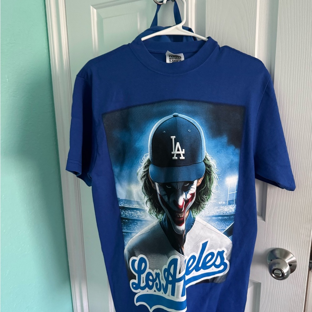 Blue Los Angeles Graphic T-Shirt